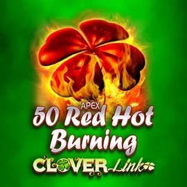 50 Red Hot Burning Clover Links online game logo by Novomatic on star-casino.eu.com